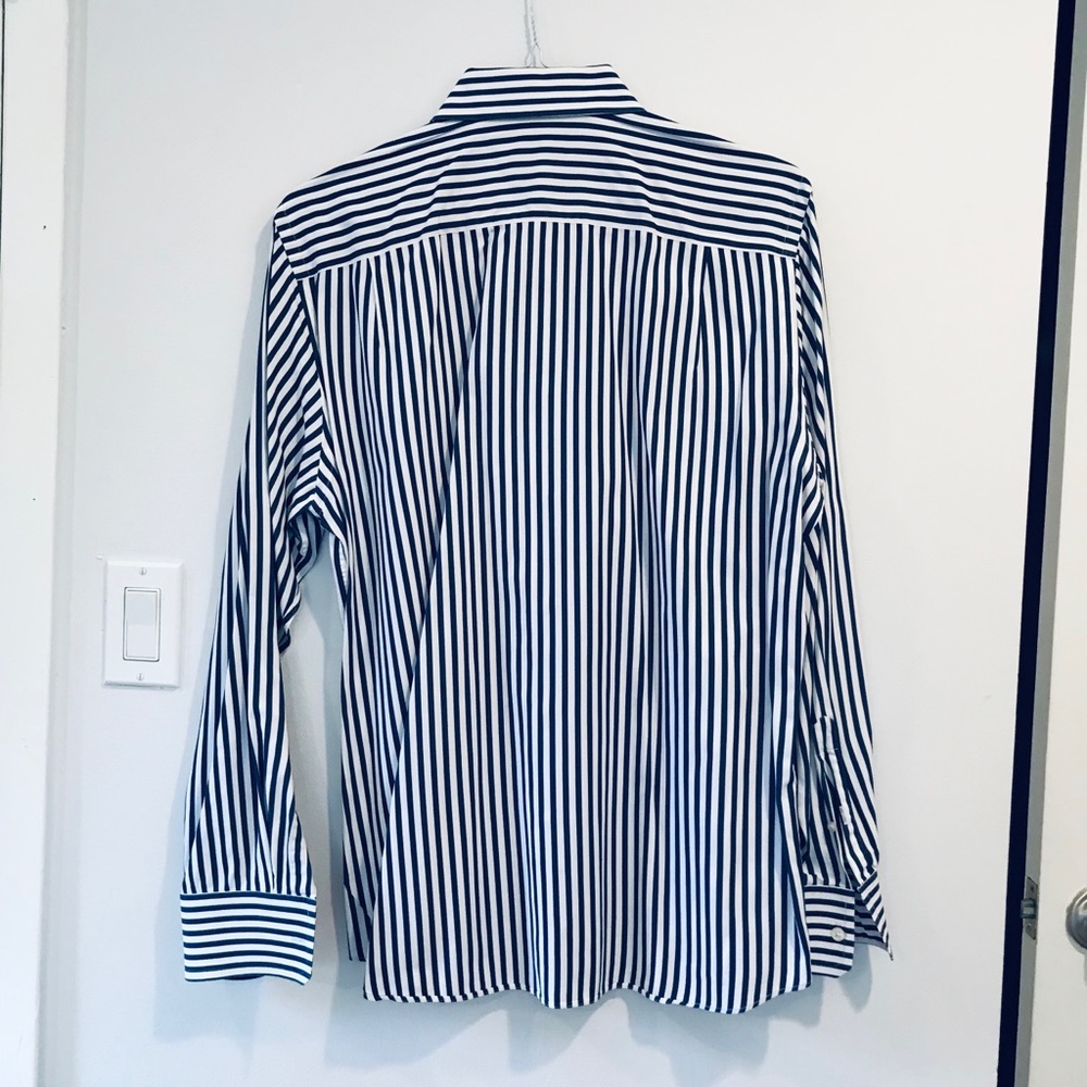 RENE LEZARD**Navy Blue/ White Shirt**17” Slim Fit - Picture 3 of 5